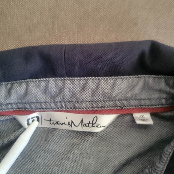 Travis Matthew Men's Gray Golf Polo Shirt Short Sleeve Size 2XL - Picture 2 of 5